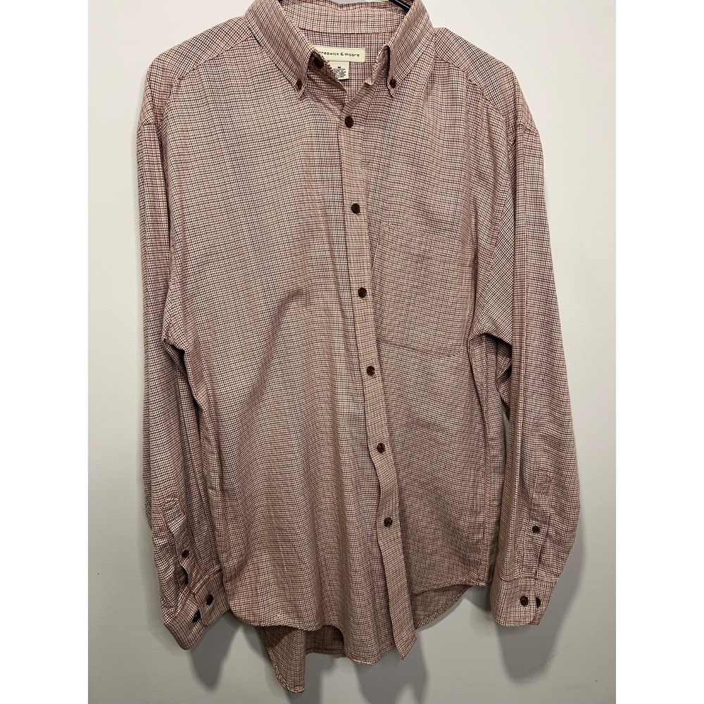 Preswick and moore mens button down shirt size M